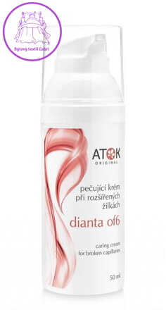 Pečující krém při rozšířených žilkách Dianta OF6 