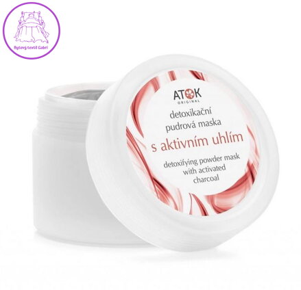 Detoxikační pudrová maska s aktivním uhlím 