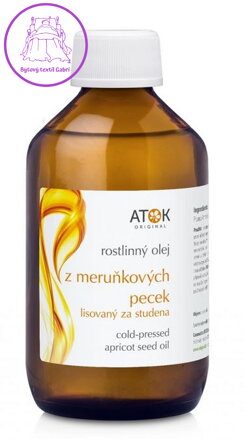 Rostlinný olej z meruňkových pecek
