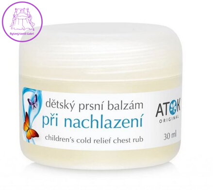 Dětský prsní balzám při nachlazení