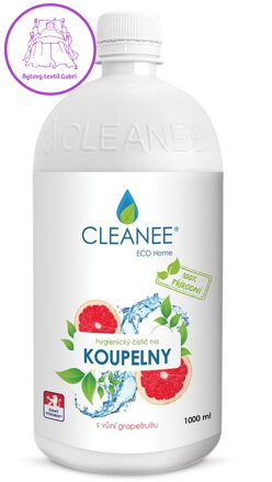 CLEANEE EKO hygienický čistič na KOUPELNY - grapefruit 1L