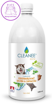 CLEANEE EKO odstraňovač skvrn a zápachu po domácích mazlíčcích 1L - náhradní náplň