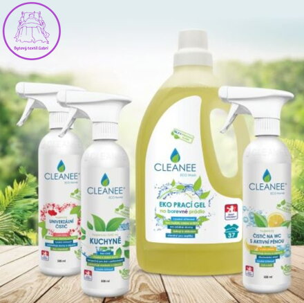 CLEANEE Testovací sada - EKO Prací gel a 100% přírodní čističe