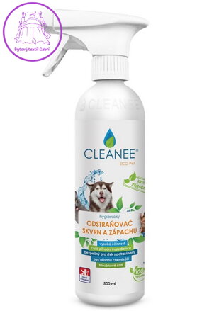 CLEANEE EKO odstraňovač skvrn a zápachu po domácích mazlíčcích 500ml