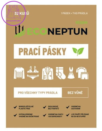 EcoNeptun prací pásky bez vůně 32ks 