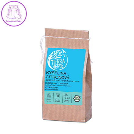 Tierra Verde – Odstraňovač vodního kamene – kyselina citronová (TIERRA VERDE), 250 g