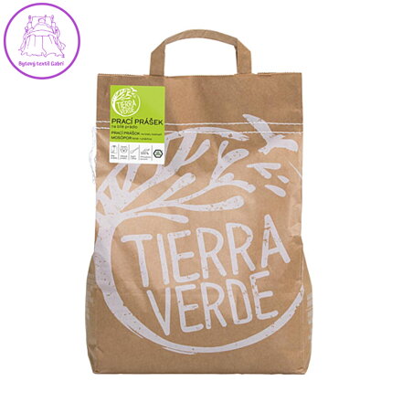 Tierra Verde – Prací prášek na bílé prádlo a pleny (TIERRA VERDE), 5 kg