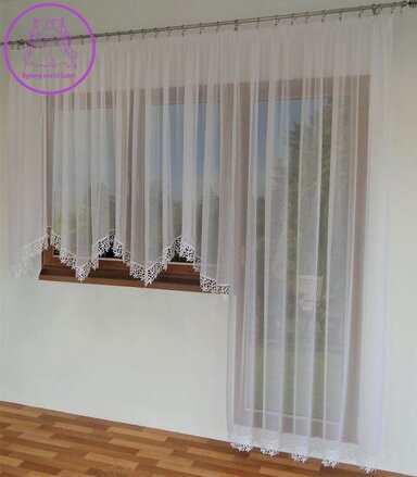 Balkonový luxusní voálový komplet Fir-Michalina
