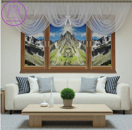 Draperie z voálu 600x70cm Fir-N19-2 ( 2 barvy )