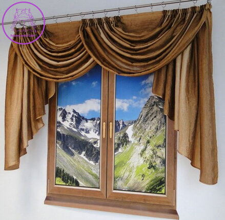 Draperie z tergalety mačkané Fir-189 Nataša ( více barev )