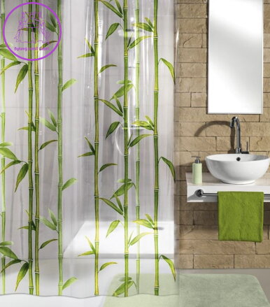 Koupelnový závěs Peva - Bambú 180x200cm-2024