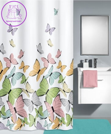 Koupelnový textilní závěs Butterflies ( více rozměrů ) 2024