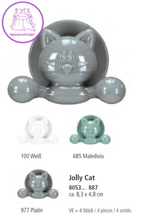  Háčky Jolly Hooks Cat - 4ks ( více barev ) 2022