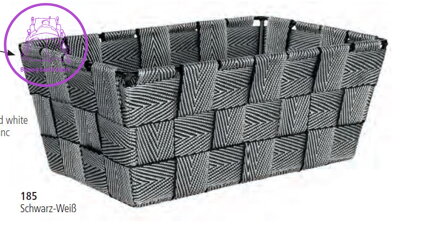 Úložný koupelnový box 22 x 9 x 14 cm - Chevron set 2ks