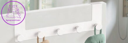 Koupelnové háčky na dveře Strip Door Hooks bílé 2024