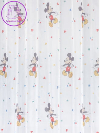 Metrážový dětský tištěný voál výška 285cm Lag-Mickey 04-2025