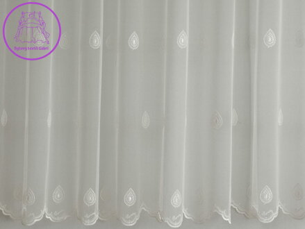Metrážová záclona vyšívaná bílá výška 280cm Lag-T/143/01 - 2025