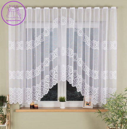 Záclona kusová oblouková s motivem 410x160cm Gabri-Malvina 018535-2026