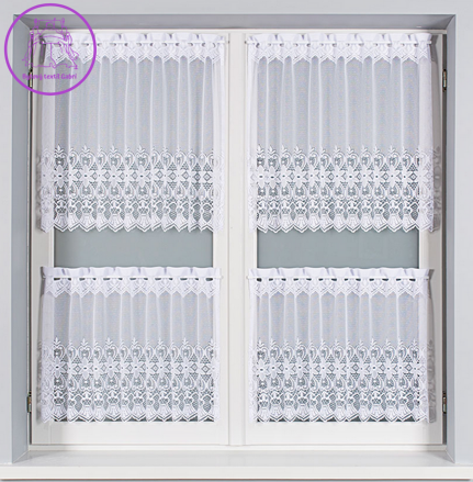 Metrážové vitrážky bílé panelové vyšívané Gabri-044716 ( více rozměrů ) 