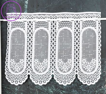 Metrážové vitrážky žakárové bílé Gabri-004759 ( více rozměrů ) 