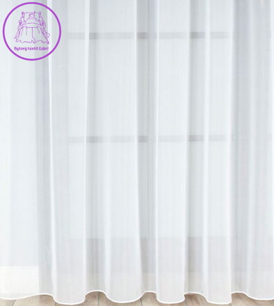 Metrážový voál hladký s olůvkem výška 330cm Gabri-000101/OLO/001/000330/1-2025