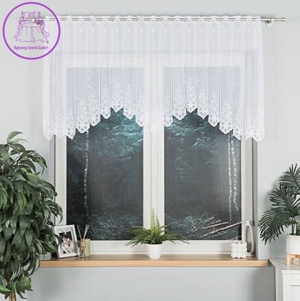 Záclona kusová oblouková s motivem 200x80cm Gabri-Klementyna 018539-2026