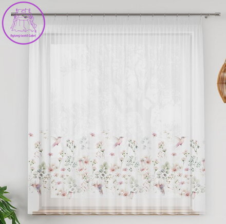 Metrážový tištěný voál výška 157cm Gabri-D00128/WOA/001/000157/1-2025