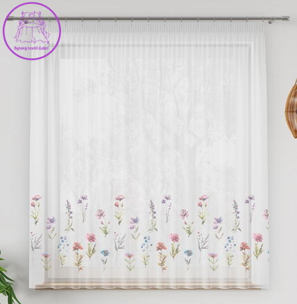 Metrážový tištěný voál výška 157cm Gabri-D00129/WOA/001/000157/1-2025