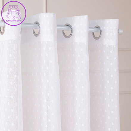 Záclona kusová bílá na kroužky 300x250cm Gabri-424091-2026