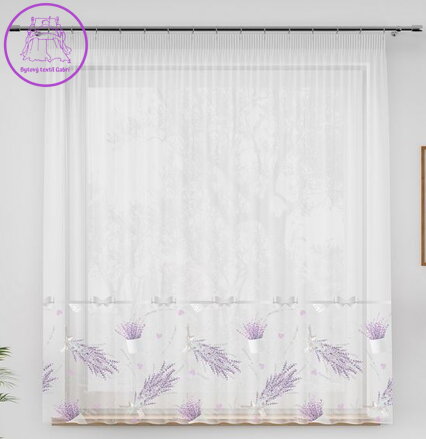 Metrážový tištěný voál výška 157cm Gabri-D00062/WOP/002/000157/1-2025 stříbrná