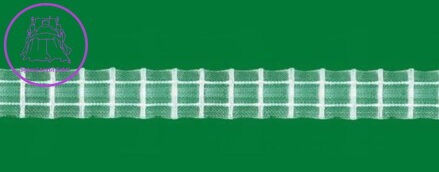 Řasící páska 50m - 2,5cm transparentní 1:2 Gabri-TASMAL/F5Z