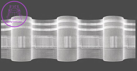Řasící páska 50m - 10cm transparentní 1:2,5 Gabri-TASMAM/T28