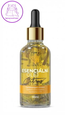 LeFleur 100% přírodní esenciální olej Citrus s listy citronové trávy 