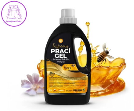 Prací gel z Marseillského mýdla pro citlivou pokožku Honey 1,5 L 