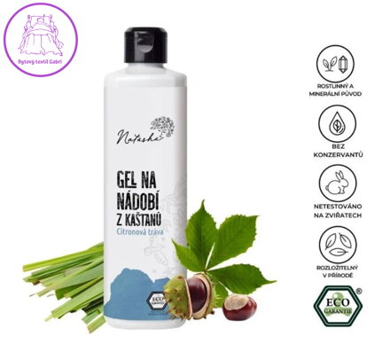 Gel na nádobí z kaštanů Citronová tráva 