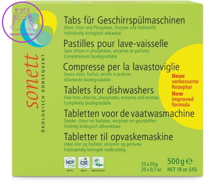 SONETT Tablety do myčky (25 ks) 500 g