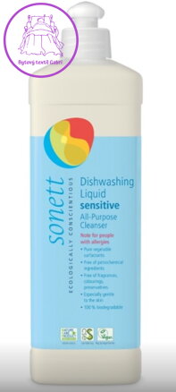 SONETT Tekutý prostředek na nádobí a univerzální čistič - Sensitive 500 ml