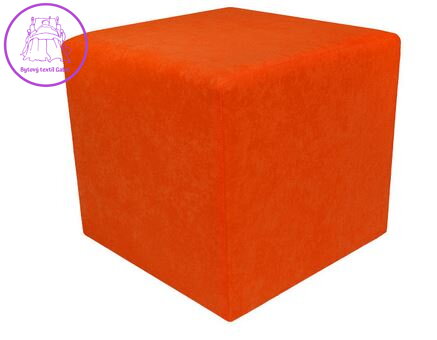 Taburet kostka tkanina Suedine oranžová 79 - více barev