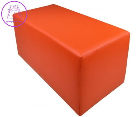 Taburet  EKO kůže 80x40x42cm oranžová - více barev