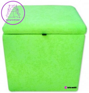 Taburet s úložným prostorem tkanina Suedine zelená 81 - více barev