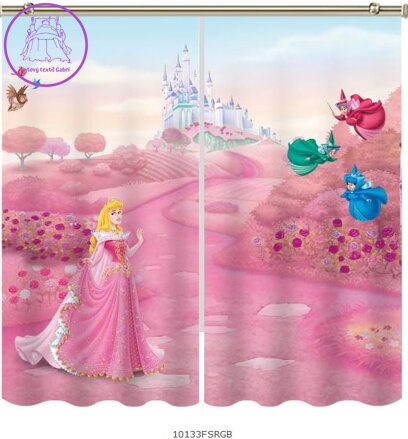 Dětské black out závěsy 3D nebo voálové záclony Disney 3D motiv 10133