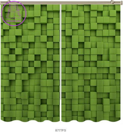 Black out závěsy 3D nebo voálové záclony 3D motiv 8777
