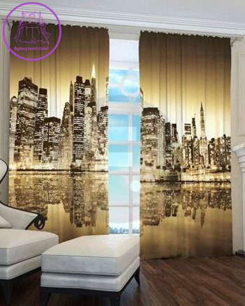 Black out 3D komplet závěsů 2x 145x250cm City 2