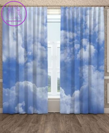 Exkluzivní zatemňovací závěsy Black out s potiskem 2x145x250cm - S2700