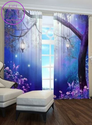 Exkluzivní zatemňovací závěsy dětské Black out s potiskem 2x145x250cm - S 3213