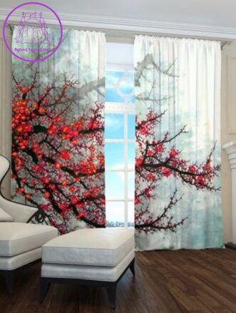 Exkluzivní zatemňovací závěsy Black out s potiskem 2x145x250cm - S7210