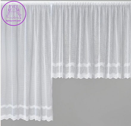 Záclony kusové žakárové bílé - K 7169 ( více rozměrů ) 2026