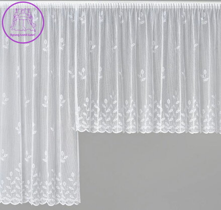 Záclony kusové žakárové bílé - K 7171 ( více rozměrů ) 2026