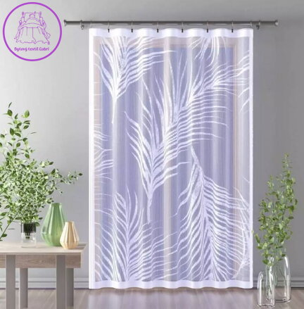 Záclona žakárová panel 150x250cm W-Vice Versa Pírko