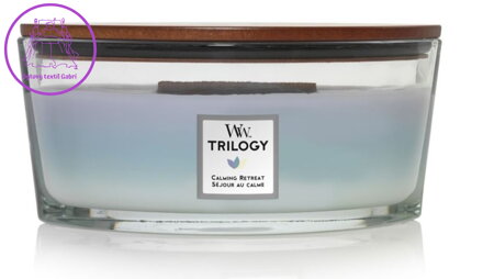 Svíčka WoodWick loď - Trilogy Calming Retreat ( 32036 )